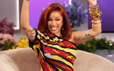 Pregnant Cardi B Shows Off Growing Baby Bump in See-Through Jumpsuit