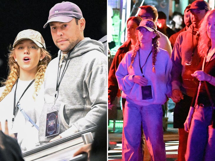 Sydney Sweeney And Scooter Braun Holding Hands At Hollywood Horror Nights