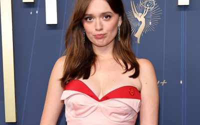 Aimee Lou Wood and Adam Long Make First Major Appearance as a Couple at Emmys 2025
