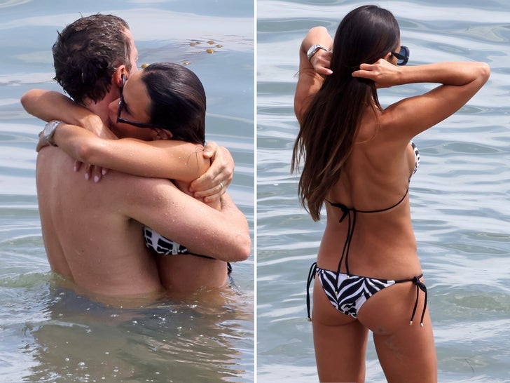 Jordana Brewster Enjoys Loved-Up Beach Day With Husband Mason Morfit