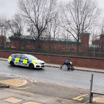 UK Police Pursue Woman Fleeing in Motorized Wheelchair, on Video