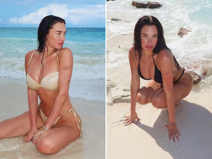08a462fdb71346e2869843d2ee384fb5_md Stassie Karanikolaou's Turks And Caicos Vacay ... Total Beach Babe!