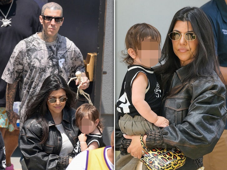 Kourtney Kardashian & Travis Barker's Rare Outing with son Rocky