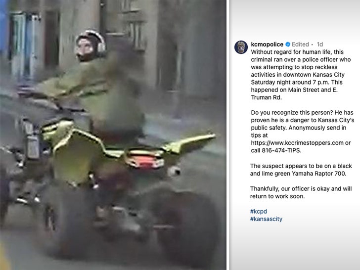 Suspect on ATV Kansas City Missouri Police Department 2