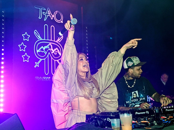 jlo at tao sundance party david becker getty 1