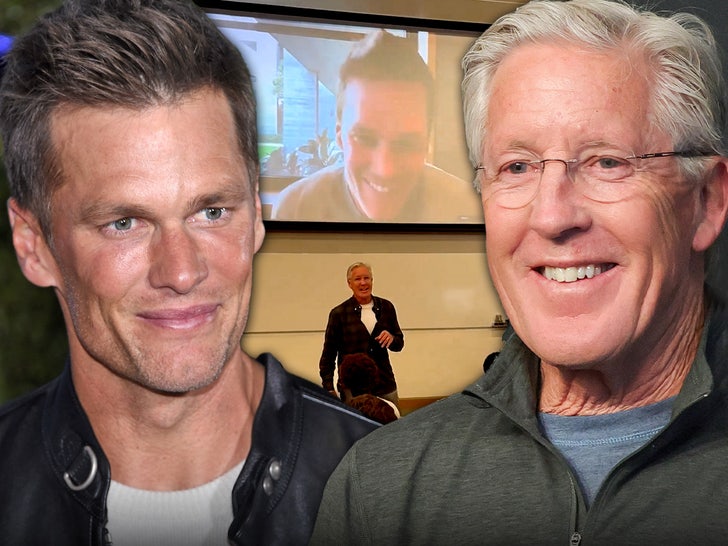 tom brady pete caroll usc main getty shutterstock x composite