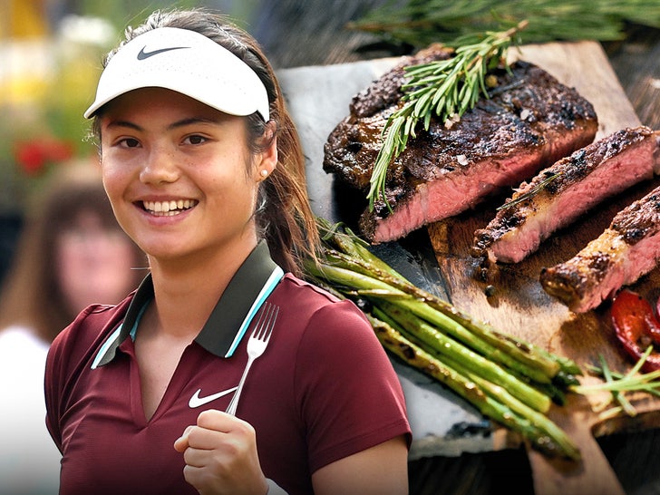 Emma Raducanu steak main getty