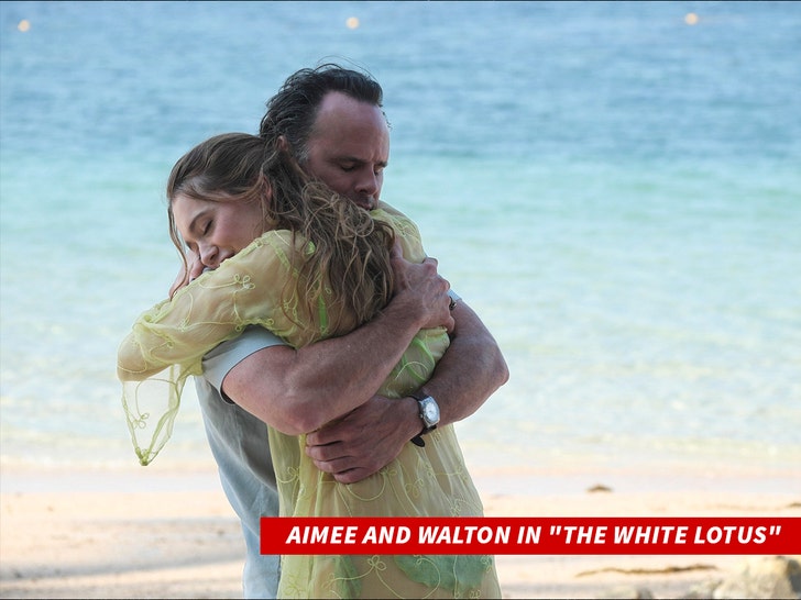 aimee lou wood and walton goggins the white lotus everett 2
