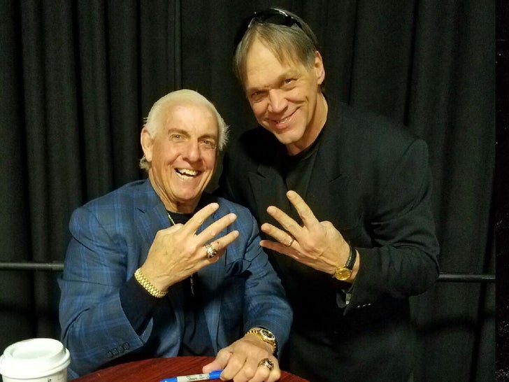 Steve mcmichael and ric flair