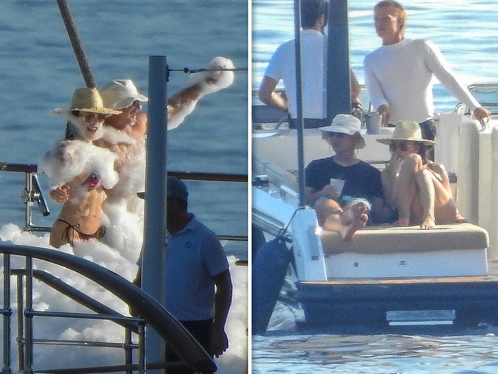 24455ea724744f289a1c782f16eafa21_md Jeff Bezos And Lauren Sanchez Throw A Foam Party On Their Yacht In Croatia