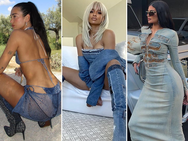248b7b118347438c934d7af5423de920_md Stars In Head-To-Toe Denim