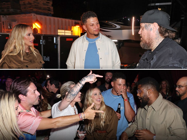 24d9f714233e4ca2b320d9af9ee2bdb2_md Patrick & Brittany Mahomes Party with Friends at Amex x CARBONE BEACH 2025