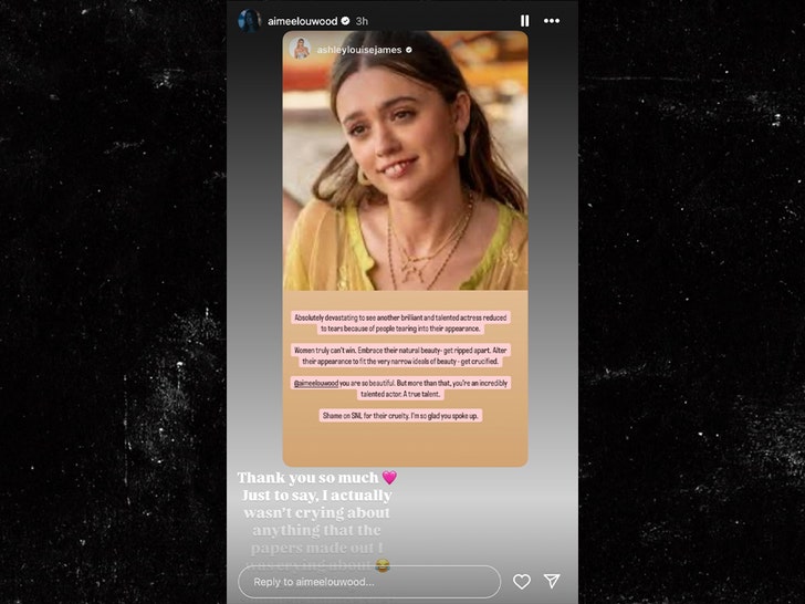 aimee lou wood insta story 1
