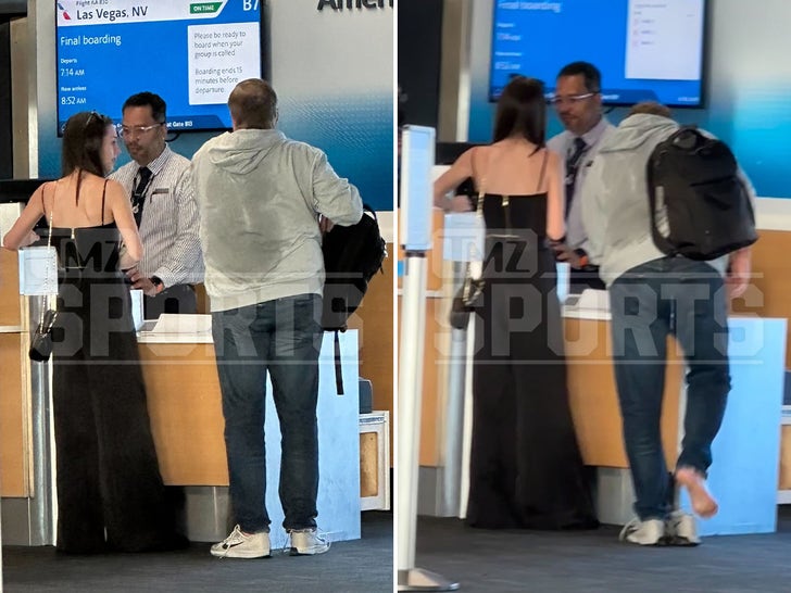 271c601cb521422e9631487b2ece61b5_md Bill Belichick And GF Jordon Hudson Seen At The Airport