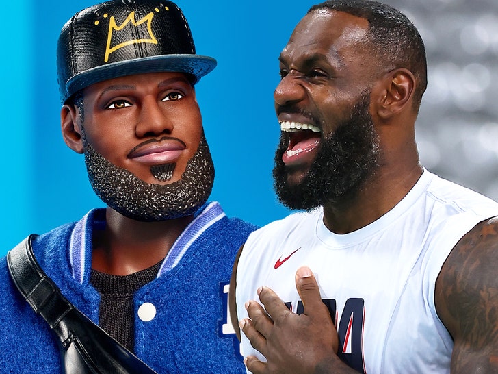 lebron james as barbie getty insta 1