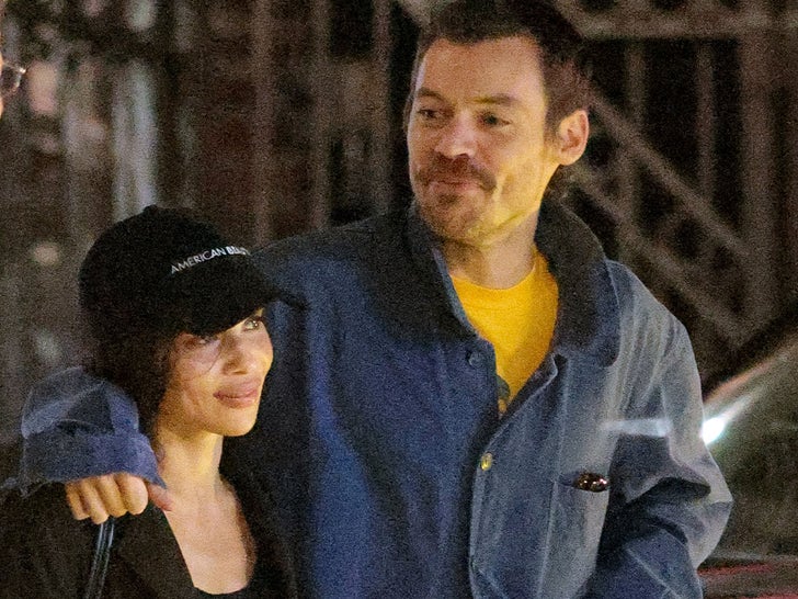 Harry Styles and Zoë Kravitz Stroll Arm in Arm in New York City