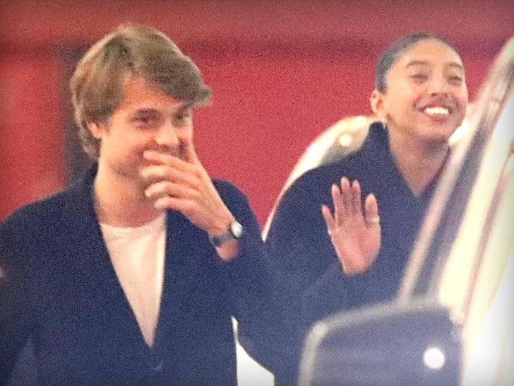 Natalia Bryant with Mystery Man on Valentine's Day