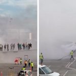 American Airlines Flight Explodes Into Flames at Denver Int. Airport, Video Shows