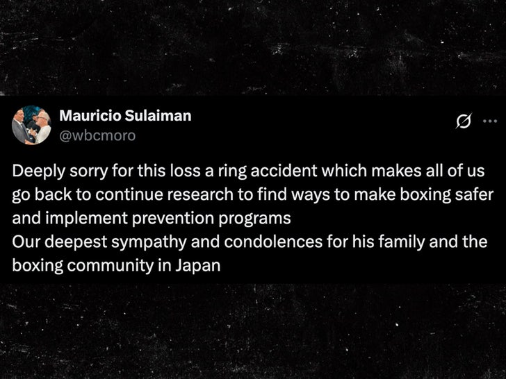 𝐒𝐡𝐢𝐠𝐞𝐭𝐨𝐬𝐡𝐢 𝐊𝐨𝐭𝐚𝐫𝐢 Mauricio Sulaiman @wbcmoro statement sub x