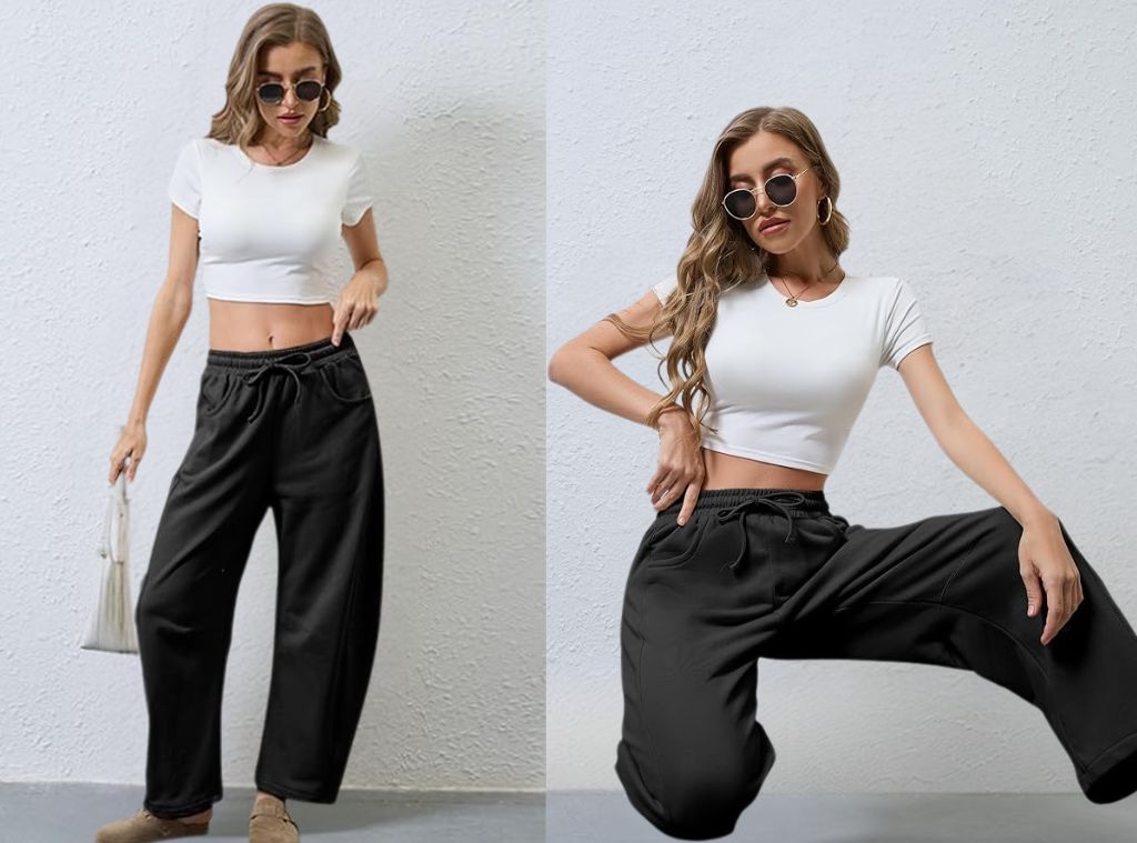 SHOP E!’s Bestselling Barrel-Leg Sweats main image