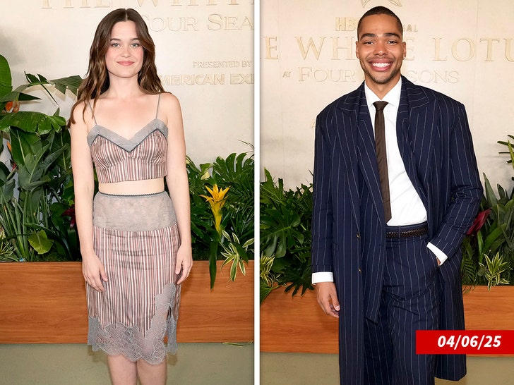 Nicholas Duvernay and sarah catherine hook white lotus finale event getty 3