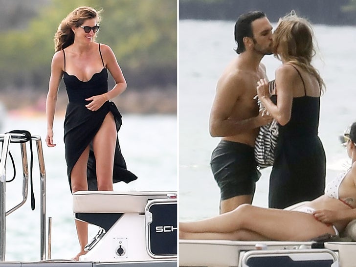 Gisele Bündchen Kissing Joaquim Valente In A Swimsuit On a Yacht