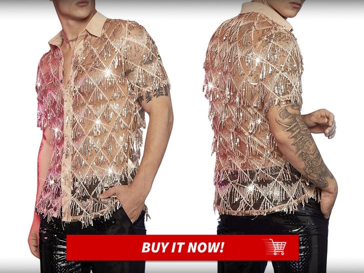 33c202c1237f4e408ca17a723d76f015_md Men’s-Sequin-Sheer-Fringe-Button-Down-Skirt-MAIN