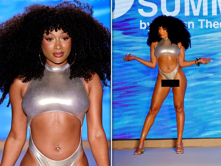 3a3a79a510354e2baf5e5ed42f8f50b2_md Megan Thee Stallion Struts the Runway at Miami Swim Week