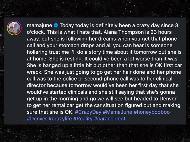 mama june alana thompson car crash instagram sub