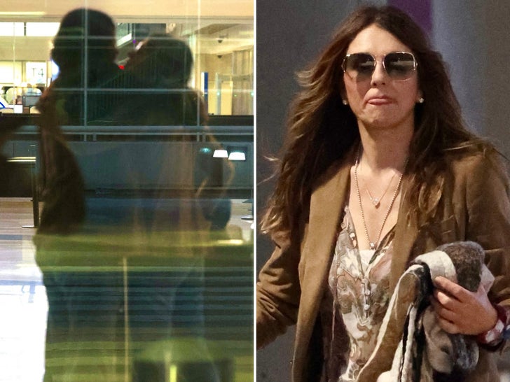3bb846306c9d4c3cbe8af3dc755f54fa_md Billy Ray Cyrus Kisses New GF Elizabeth Hurley at Nashville Airport