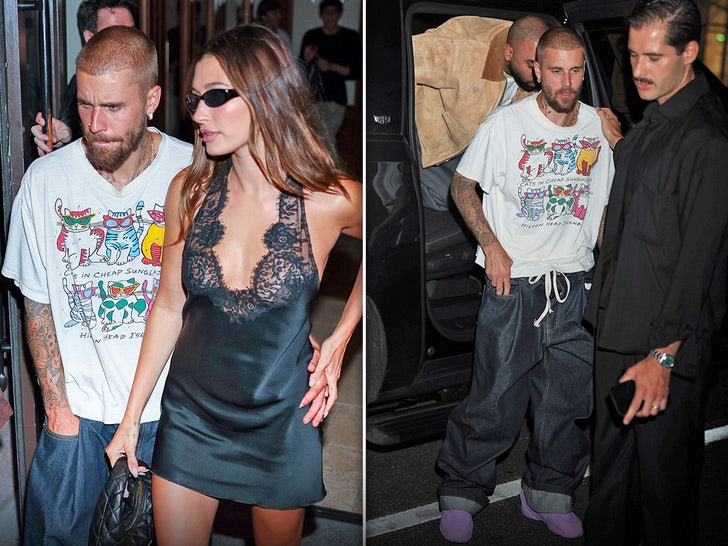 Justin & Hailey Bieber Celebrate 'Swag II