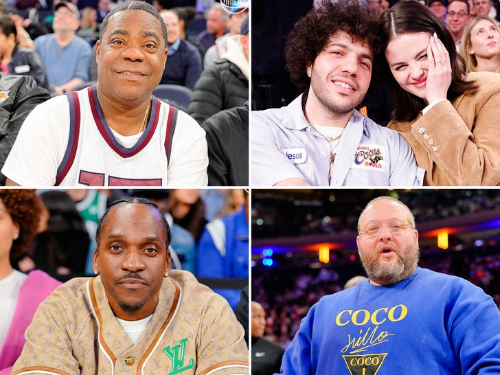 Celebrities Attending The Knicks Vs Celtics Basketball Game