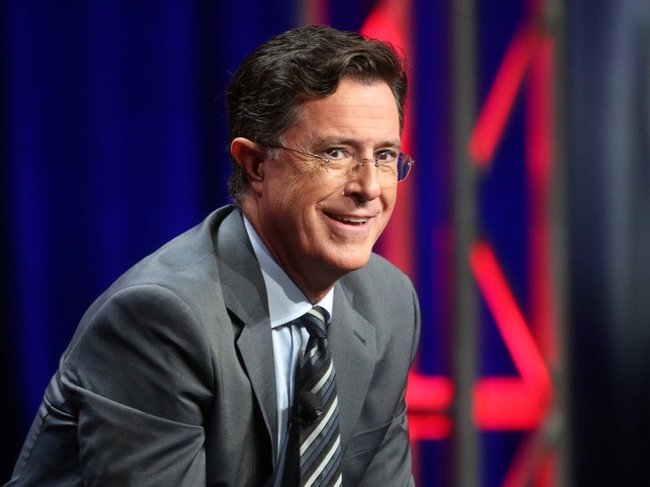 Stephen Colbert Hard At Work