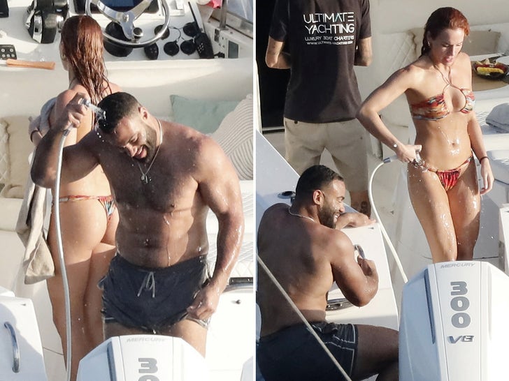 4bfdebdc4dfe4d6686d621cb16f942be_md Solomon Thomas & Kaylie Alyson Kissing On A Yacht In St Barts