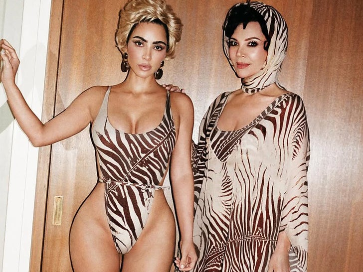 5277cfab934040b68cad76f1e875964b_md Kim Kardashian and Kris Jenner Show Out In Animal Print For Cavalli x Skims Photoshoot