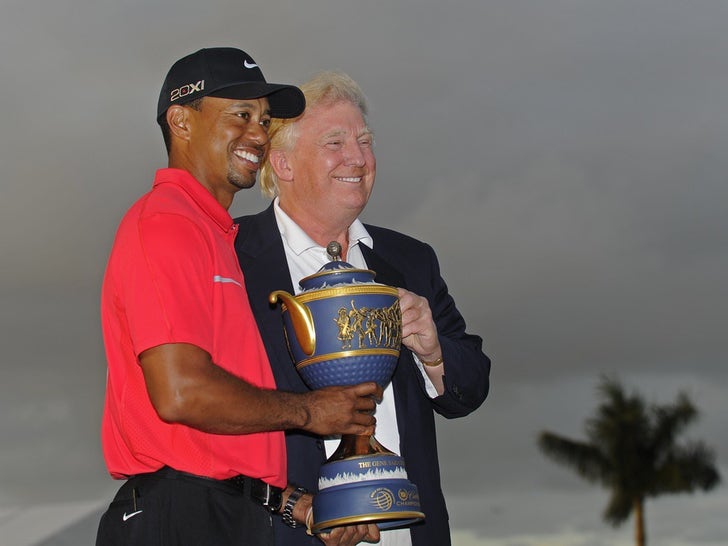 Donald Trump and Tiger Woods Together