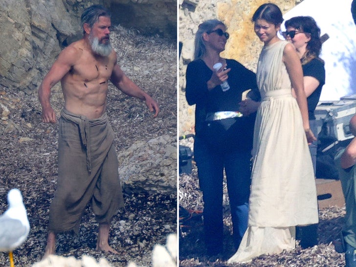 60bac413587b4e94bedfbd858e9afb9e_md Matt Damon & Zendaya Shooting 'The Odyssey' With Christopher Nolan