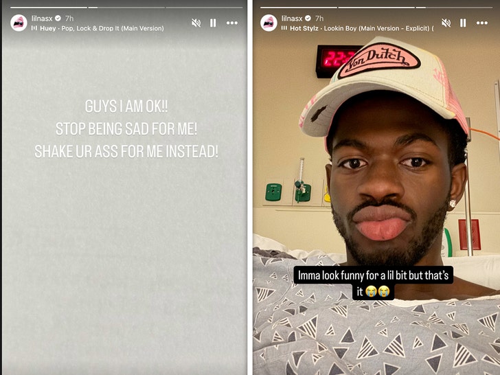 lil nas x in the hospital insta 1