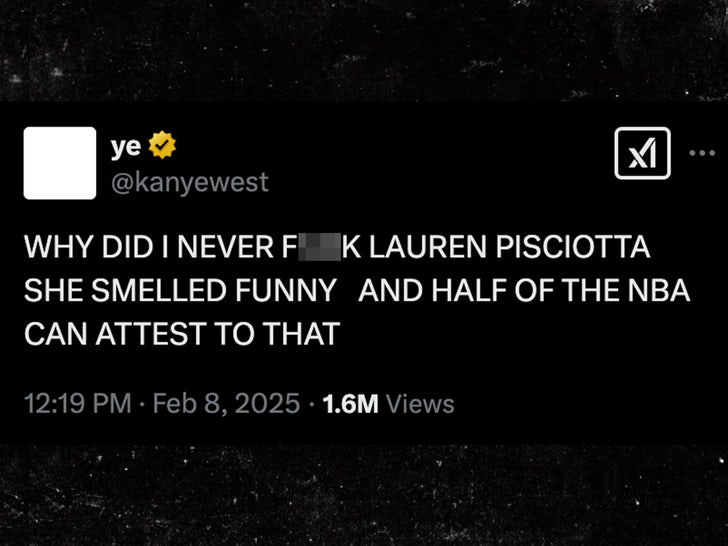 Lauren Pisciotta kanye west tweet x sub.