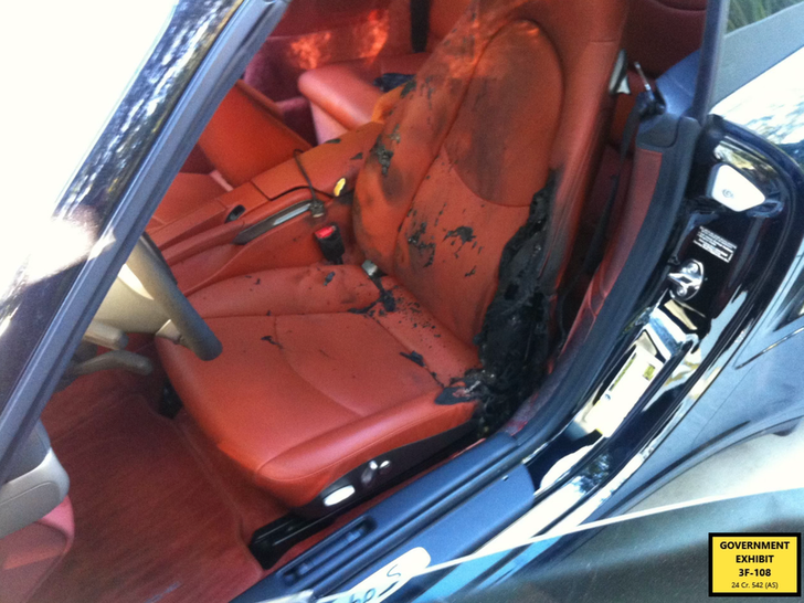 6f375cbd3a644ea8b24897c917b6a986_md Diddy Court Exhibits -- Kid Cudi's Burnt Porsche