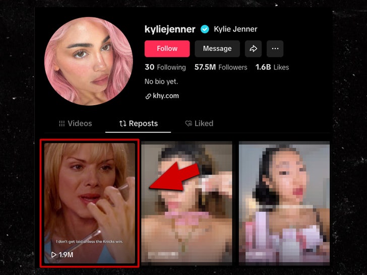 kylie jenner retweet tiktok sub arrow