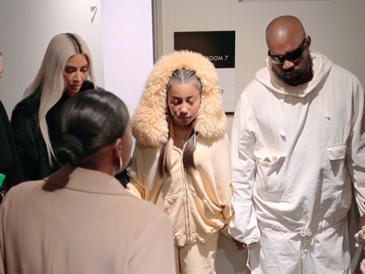 Kim Kardashian, North West, Kanye West