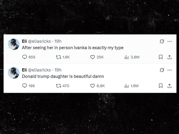 elias ricks tweet about ivanka trump