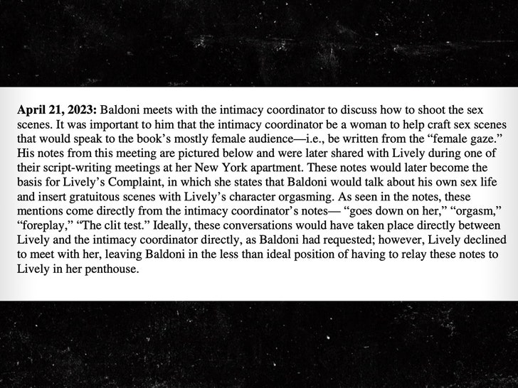 84ea07288a144dd7ba1c52077834fd11_md Justin Baldoni Releases Intimacy Coordinator Notes, Says Blake Lively Skipped Meeting