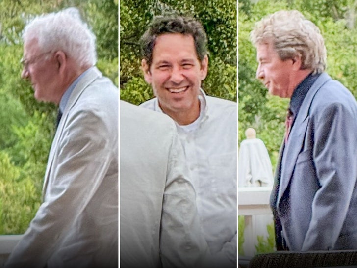 Paul Rudd, Steve Martin, & Martin Short Among Wedding Guests at the El Encanto Hotel