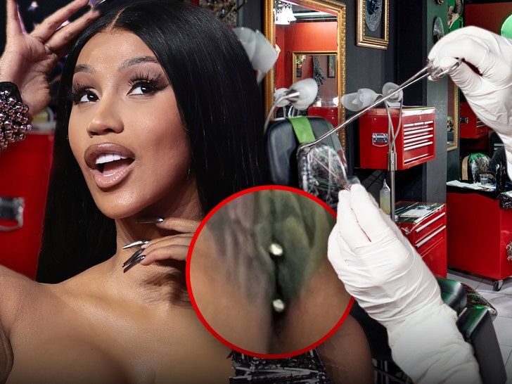 891c9bd9bb6d48a0abe1d6ab3add33c9_md Cardi B Reveals Proof Of Her New Butt Crack Piercing