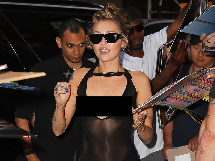 89dbee5c271941c6bfad9f85dc3c2e9e_md Miley Cyrus Turns Heads in Sheer Black Gown After NYC Performance