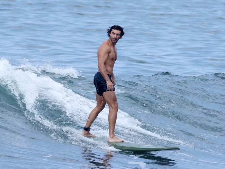 Justin Baldoni Surfing In Hawaii