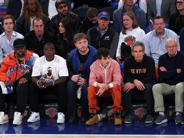 Celebs Courtside For Knicks vs Pacers Game 1