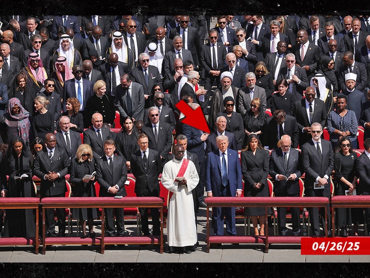 donald trump pope francis funeral blue suit sub getty swipe arrow